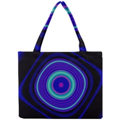 Digital Art Background Pink Blue Mini Tote Bag by Sapixe