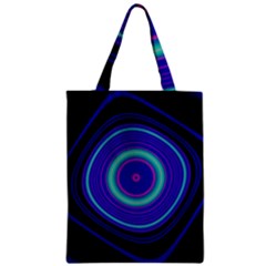 Digital Art Background Pink Blue Zipper Classic Tote Bag by Sapixe