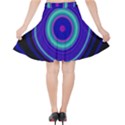 Digital Art Background Pink Blue Velvet High Waist Skirt View2