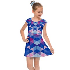 Digital Art Art Artwork Abstract Kids Cap Sleeve Dress