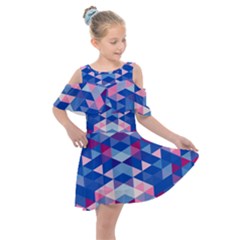 Digital Art Art Artwork Abstract Kids  Shoulder Cutout Chiffon Dress