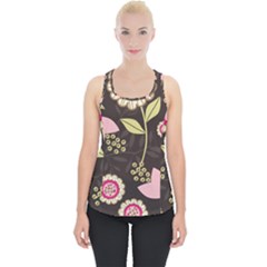 Flowers Wallpaper Floral Decoration Piece Up Tank Top by Sapixe