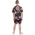 Flowers Wallpaper Floral Decoration Men s Mesh Tee and Shorts Set View2