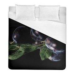 Plums Photo Art Fractalius Fruit Duvet Cover (full/ Double Size) by Sapixe