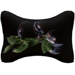 Plums Photo Art Fractalius Fruit Seat Head Rest Cushion by Sapixe