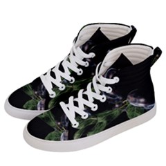 Plums Photo Art Fractalius Fruit Men s Hi-top Skate Sneakers by Sapixe