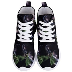 Plums Photo Art Fractalius Fruit Women s Lightweight High Top Sneakers by Sapixe