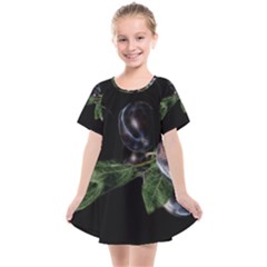 Plums Photo Art Fractalius Fruit Kids  Smock Dress