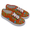 Background Texture Seamless Flowers Kids  Classic Low Top Sneakers View3