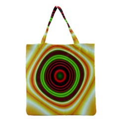 Digital Art Background Yellow Red Grocery Tote Bag by Sapixe