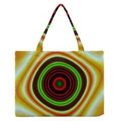 Digital Art Background Yellow Red Zipper Medium Tote Bag by Sapixe