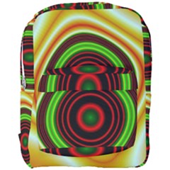 Digital Art Background Yellow Red Full Print Backpack by Sapixe