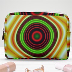 Digital Art Background Yellow Red Make Up Pouch (medium)