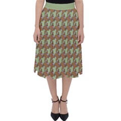 Barrel Of Monkey’s Houndstooth Pattern Skirts Classic Midi Skirt by emilyzragz