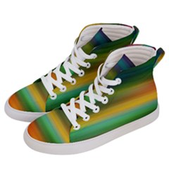 Art Blur Wallpaper Artistically Men s Hi-Top Skate Sneakers