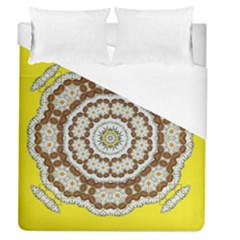 Pretty As A Flower Everywhere You Can See Duvet Cover (queen Size) by pepitasart