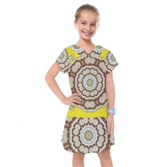 Pretty As A Flower Everywhere You Can See Kids  Drop Waist Dress by pepitasart