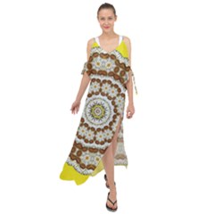 Pretty As A Flower Everywhere You Can See Maxi Chiffon Cover Up Dress by pepitasart