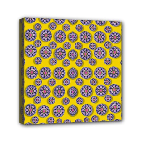 Sunshine And Floral In Mind For Decorative Delight Mini Canvas 6  X 6  (stretched) by pepitasart