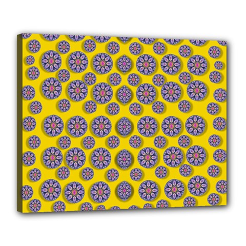 Sunshine And Floral In Mind For Decorative Delight Canvas 20  X 16  (stretched) by pepitasart