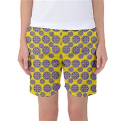 Sunshine And Floral In Mind For Decorative Delight Women s Basketball Shorts by pepitasart