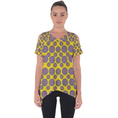 Sunshine And Floral In Mind For Decorative Delight Cut Out Side Drop Tee by pepitasart