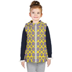 Sunshine And Floral In Mind For Decorative Delight Kid s Hooded Puffer Vest by pepitasart