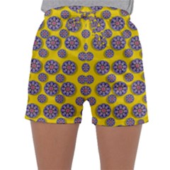 Sunshine And Floral In Mind For Decorative Delight Sleepwear Shorts by pepitasart