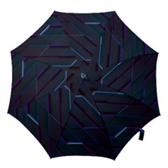 Glass Scifi Violet Ultraviolet Hook Handle Umbrellas (large) by Sapixe