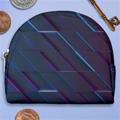 Glass Scifi Violet Ultraviolet Horseshoe Style Canvas Pouch by Sapixe