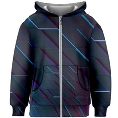 Glass Scifi Violet Ultraviolet Kids Zipper Hoodie Without Drawstring by Sapixe