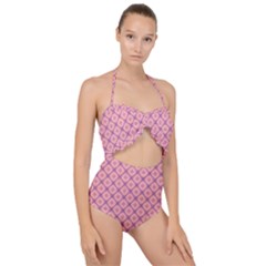 Digital Art Art Artwork Abstract Scallop Top Cut Out Swimsuit