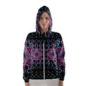 Digital Art Background Colors Hooded Windbreaker (Women) View1