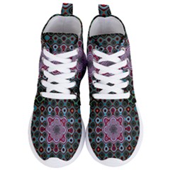 Digital Art Background Colors Women s Lightweight High Top Sneakers