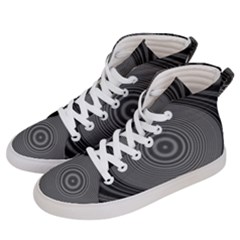 Digital Art Background Black White Women s Hi-top Skate Sneakers by Sapixe