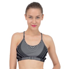 Digital Art Background Black White Basic Training Sports Bra by Sapixe