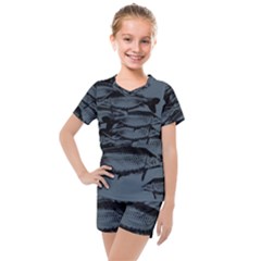 Carp Fish Kids  Mesh Tee And Shorts Set