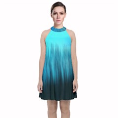 Bestseller Velvet Halter Neckline Dress 