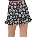 Halloween skull pattern Fishtail Mini Chiffon Skirt View2