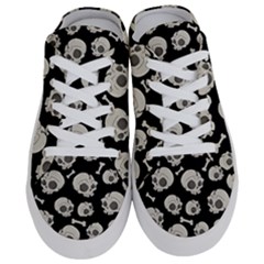 Halloween Skull Pattern Half Slippers by Valentinaart