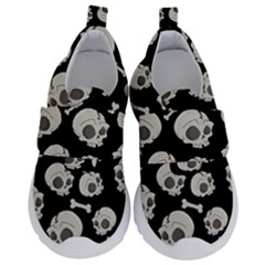 Halloween Skull Pattern Velcro Strap Shoes by Valentinaart