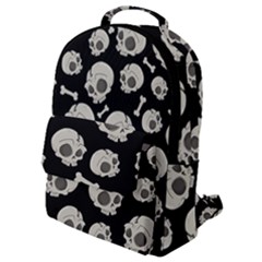 Halloween Skull Pattern Flap Pocket Backpack (small) by Valentinaart