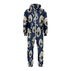 Halloween Skull Pattern Hooded Jumpsuit (kids)