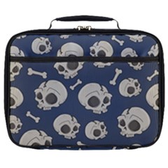 Halloween Skull Pattern Full Print Lunch Bag by Valentinaart