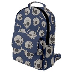 Halloween Skull Pattern Flap Pocket Backpack (small) by Valentinaart