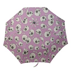 Halloween Skull Pattern Folding Umbrellas by Valentinaart