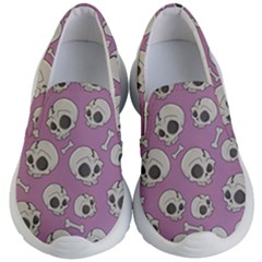 Halloween Skull Pattern Kid s Lightweight Slip Ons by Valentinaart