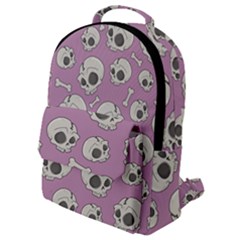 Halloween Skull Pattern Flap Pocket Backpack (small) by Valentinaart