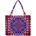 Digital Art Background Red Blue Mini Tote Bag View1