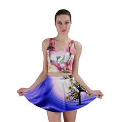 Composing Nature Background Graphic Mini Skirt by Sapixe